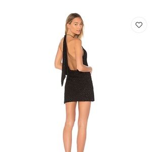 NBD flora dress in black